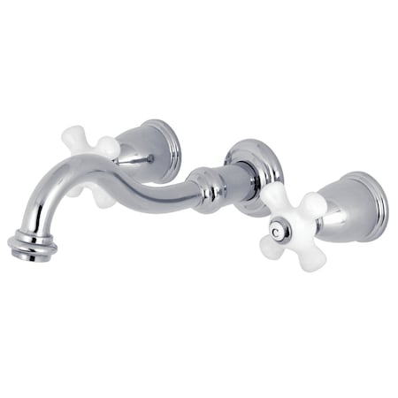 Kingston Brass Roman Tub Faucet, Polished Chrome, Wall Mount KS3021PX